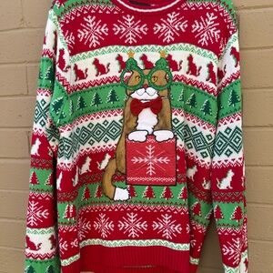 Ugly Christmas sweater. Drink holder